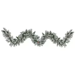 Clearance Wintergreen Flocked Pinecone Garland, 108 in. Arrangements & Greenery