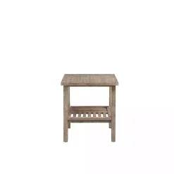 Kirklands Home Accent & End Tables|Wire Brushed Natural Accent Table Tan