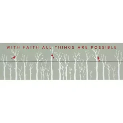 Hot With Faith Cardinals Wall Plaque Christmas Art & Wall Decor