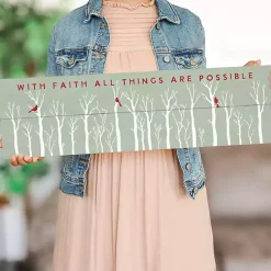 Hot With Faith Cardinals Wall Plaque Christmas Art & Wall Decor