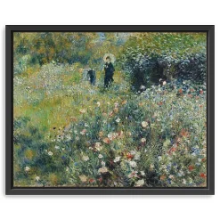 Kirklands Home Canvas Art|Woman with Parasol Garden Canvas Print, 22x18 in.