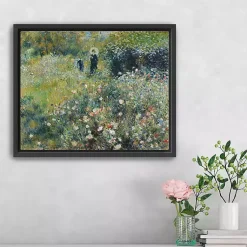 Kirklands Home Canvas Art|Woman with Parasol Garden Canvas Print, 22x18 in.