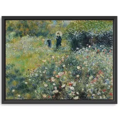 Kirklands Home Canvas Art|Woman with Parasol Garden Canvas Print, 42x32 in.