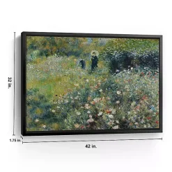 Kirklands Home Canvas Art|Woman with Parasol Garden Canvas Print, 42x32 in.