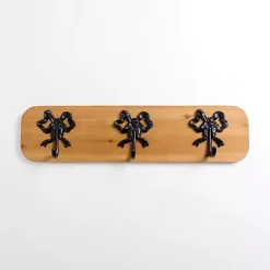 Kirklands Home Hooks|Wood and Metal Bow Wall Hooks