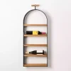 Kirklands Home Shelves|Wood and Metal 5-Tier Wine Bottle Wall Shelf