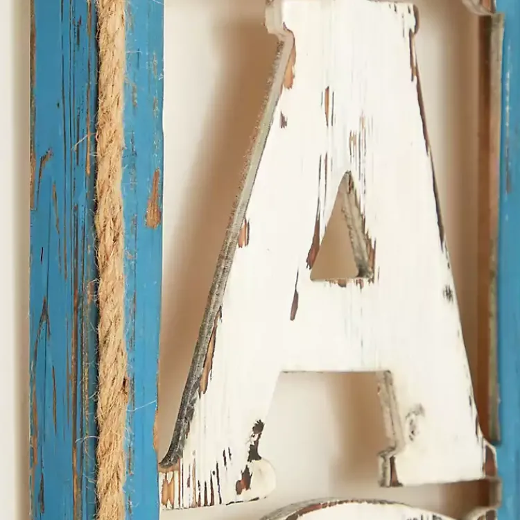 Kirklands Home Wall Quotes & Signs|Wood Cut-Out Beach Hanging Wall Plaque