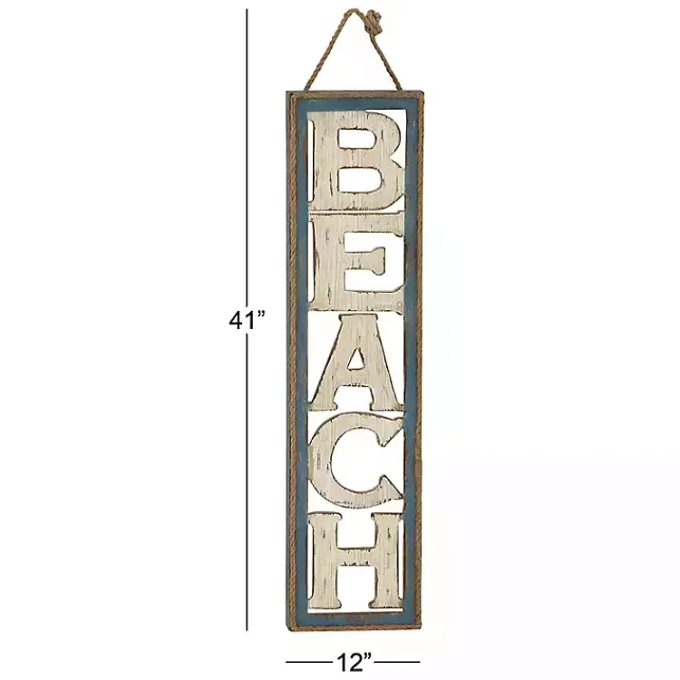 Kirklands Home Wall Quotes & Signs|Wood Cut-Out Beach Hanging Wall Plaque