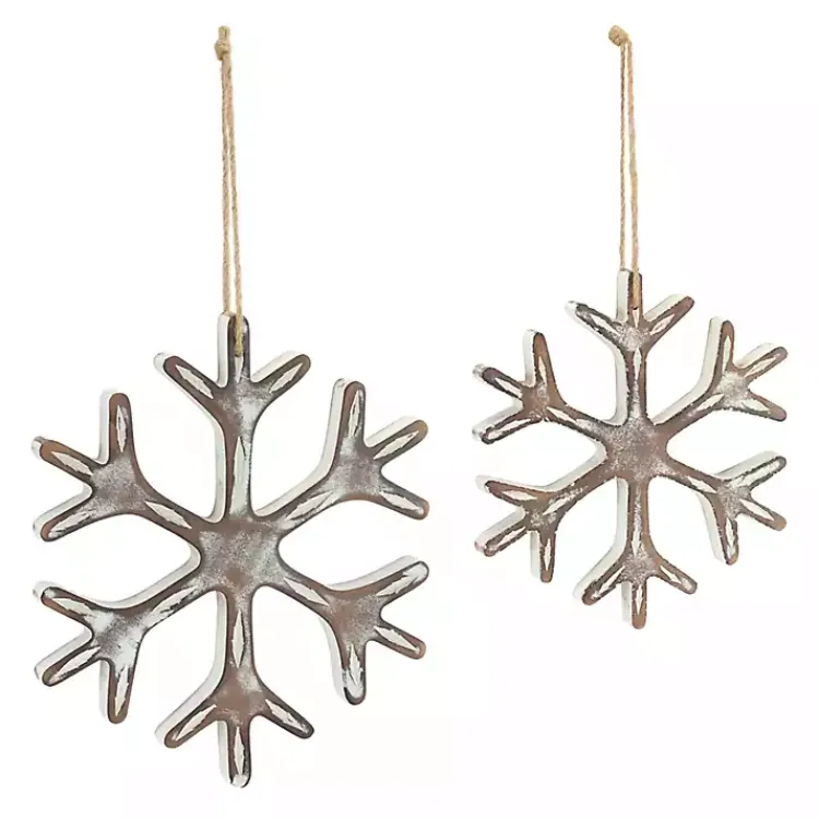 Online Wood Snowflake 12-pc. Christmas Ornament Set Christmas Ornaments