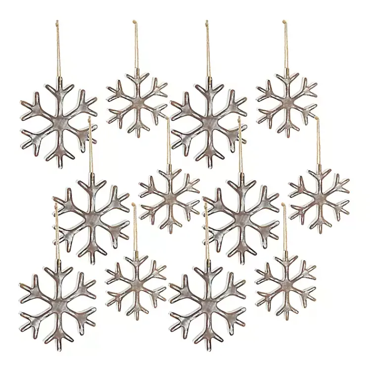 Online Wood Snowflake 12-pc. Christmas Ornament Set Christmas Ornaments