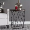 Kirklands Home Accent & End Tables|Wooden Top Geometric Chadwick Accent Table