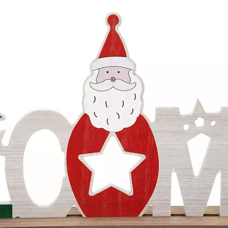 Best Wooden Welcome Christmas Tabletop Sign Christmas Decorations