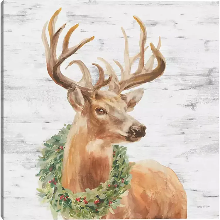 Discount Woodland Stag Canvas Art Print Christmas Art & Wall Decor