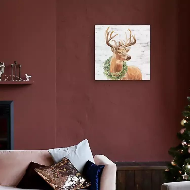Discount Woodland Stag Canvas Art Print Christmas Art & Wall Decor