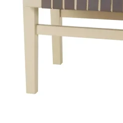 Kirklands Home Benches & Ottomans|Woven Leather Natural Wood Bench Brown