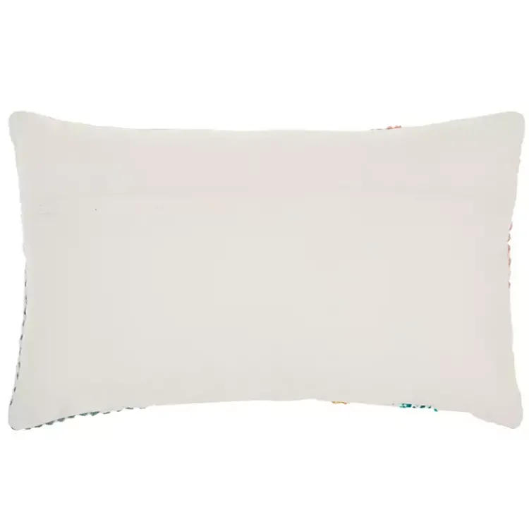 Hot Woven Geometric Patches Lumbar Pillow Pillows