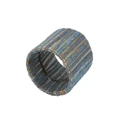 Kirklands Home Table Linens|Woven Indigo 4-pc. Napkin Ring Set