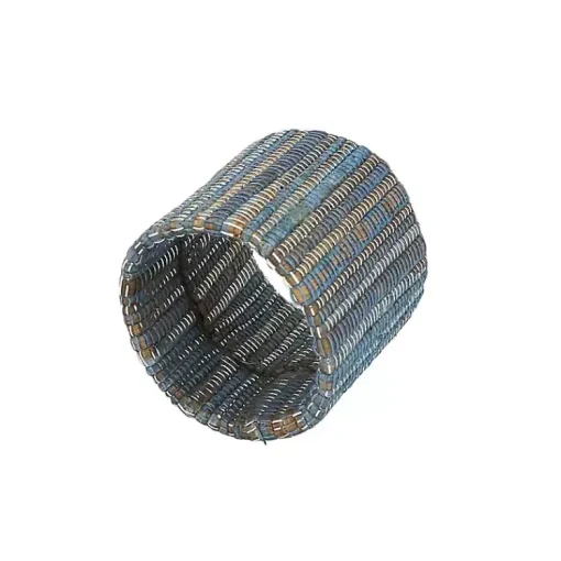 Kirklands Home Table Linens|Woven Indigo 4-pc. Napkin Ring Set