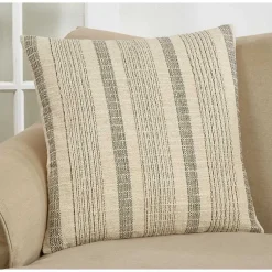 New Woven Stripe Throw Pillow Pillows