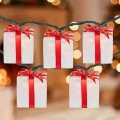 Discount Wrapped Christmas Gifts 10-pc. String Lights Christmas Tree Decorations