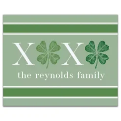 New XOXO Clover Personalized Canvas Wall Plaque St Patricks Day Decorations