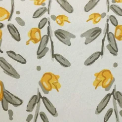 Kirklands Home Outdoor Cushions & Pillows|Yellow & Gray Floral Outdoor Pillow