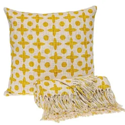 Outlet and Beige Patterned Fringe Throw Blankets & Throws