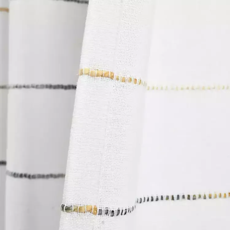 Kirklands Home Shower Curtains|Yellow and Gray Ombre Stripe Shower Curtain