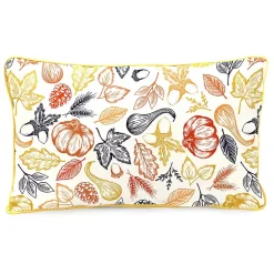 Kirklands Home Outdoor Cushions & Pillows|Yellow Blessed Outdoor Lumbar Pillow
