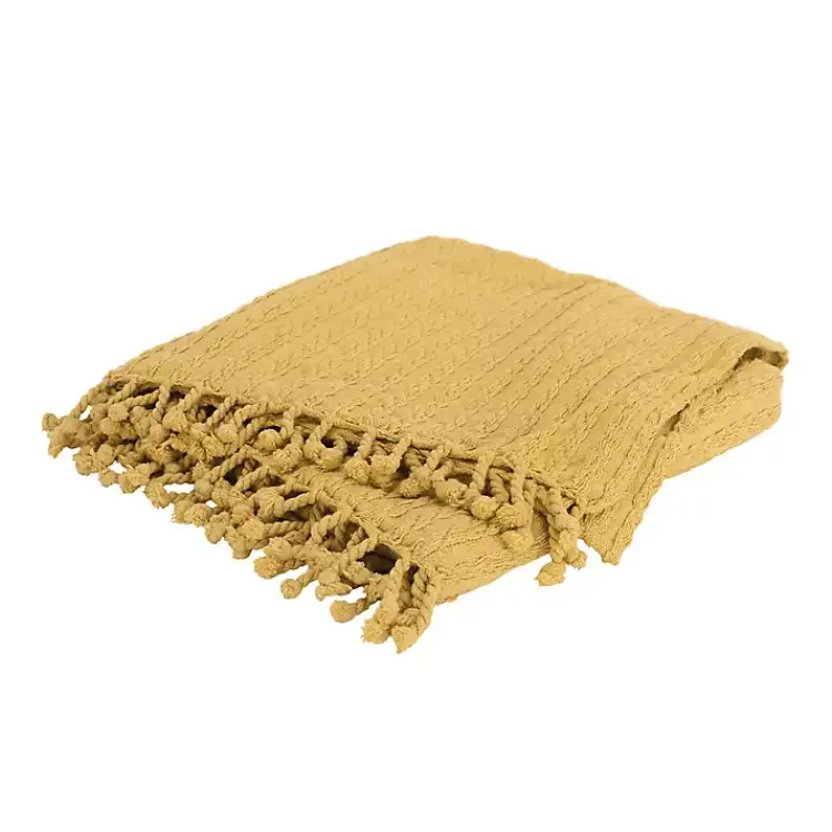 New Cable Knit Tassel Throw Blankets & Throws