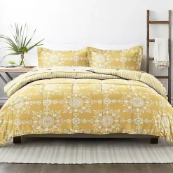 Kirklands Home Comforters|Daisy Medallion Queen 3-pc. Comforter Set Yellow