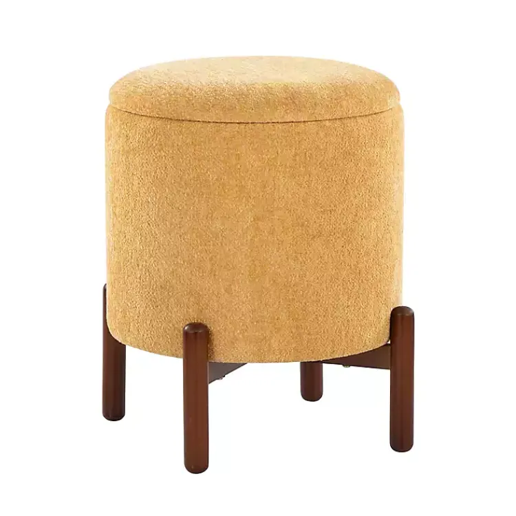 Kirklands Home Benches & Ottomans|Daniella Storage Ottoman Yellow