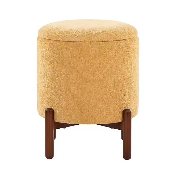 Kirklands Home Benches & Ottomans|Daniella Storage Ottoman Yellow