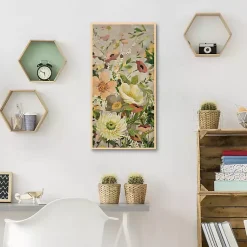 Kirklands Home Canvas Art|Flowers Framed Canvas Art Print Yellow