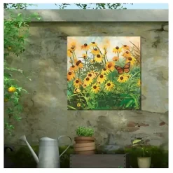 Kirklands Home Outdoor Wall Decor|Yellow Flowers Outdoor Canvas Art Print