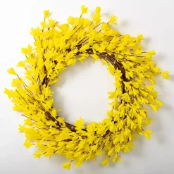 Outlet Forsythia Flowers Wreath Wreaths