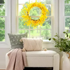 Outlet Forsythia Flowers Wreath Wreaths