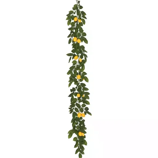 Hot Yellow Lemon Leaf Garland Arrangements & Greenery