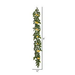 Hot Yellow Lemon Leaf Garland Arrangements & Greenery