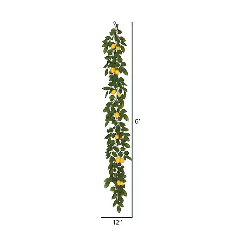 Hot Yellow Lemon Leaf Garland Arrangements & Greenery