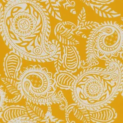 Kirklands Home Outdoor Cushions & Pillows|Yellow Paisley Outdoor Seat Cushions, Set of 2