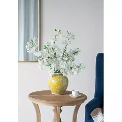 New Plum Blossoms Round Porcelain Vase, 9.1 in. Vases