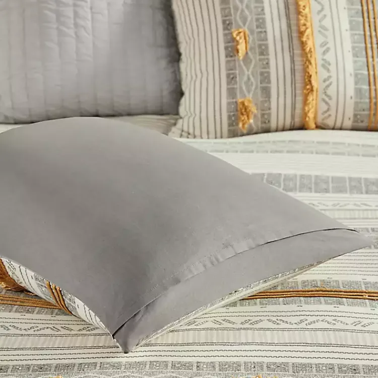 Kirklands Home Comforters|Yellow Striped 3-pc. Full/Queen Comforter Set