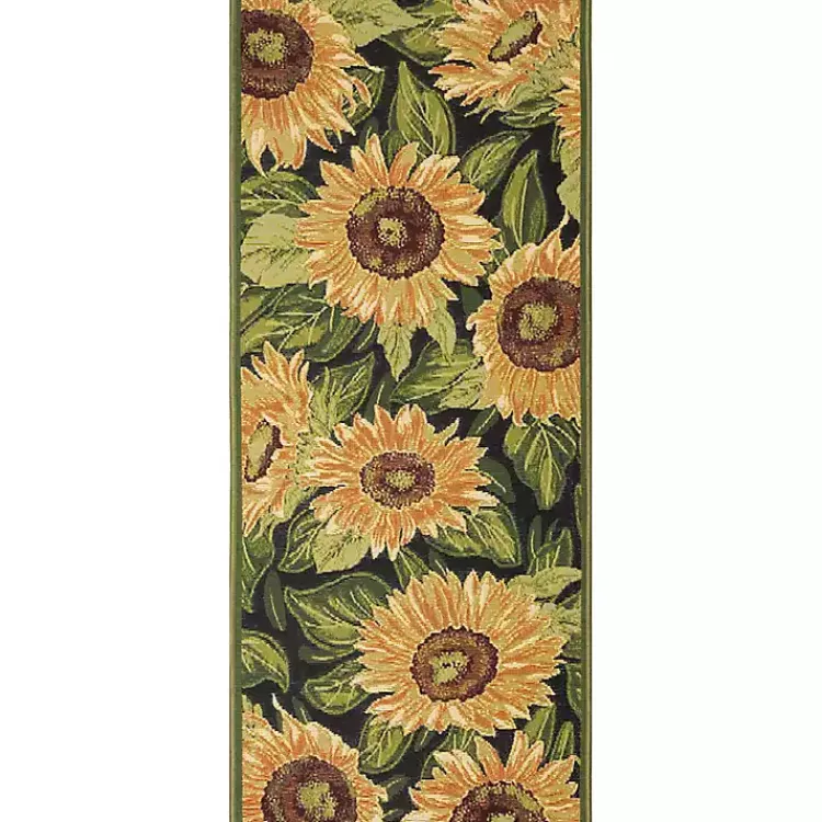 Kirklands Home Outdoor Rugs|Yellow Sunflower Indoor/Outdoor Runner, 1x4