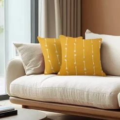 Outlet Woven Lines Pillow Pillows