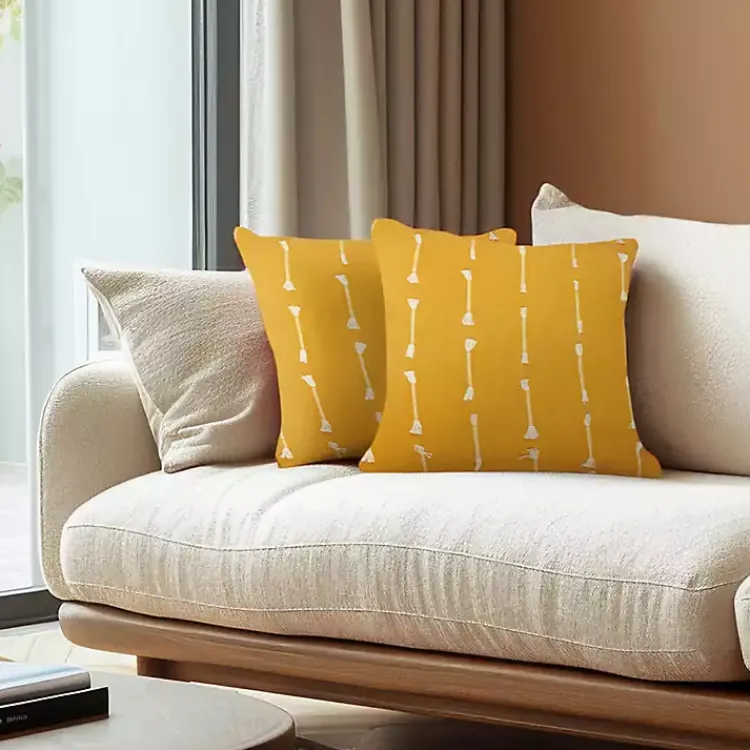 Outlet Woven Lines Pillow Pillows