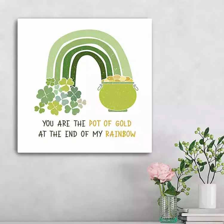 Sale You Are the Pot of Gold Canvas Art Print St Patricks Day Decorations
