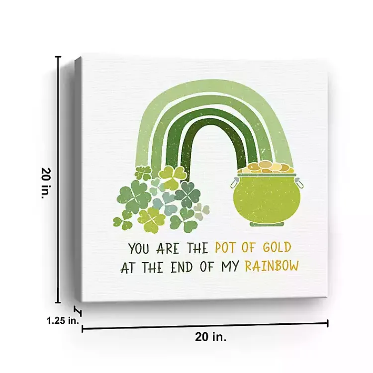 Sale You Are the Pot of Gold Canvas Art Print St Patricks Day Decorations