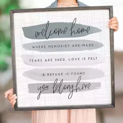 Kirklands Home Wall Quotes & Signs|You Belong Here Wall Plaque Gray