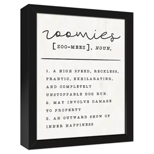 Kirklands Home Wall Quotes & Signs|Zoomies Framed Canvas Art Print, 12x15 in.